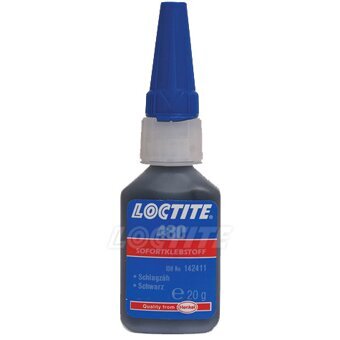 Loctite 480 (Локтайт 480) - черный цианоакрилатный клей для резины и металла
