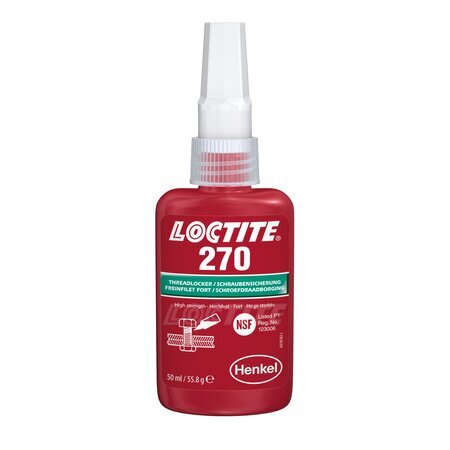 Loctite 270 (Локтайт 270) - анаэробный фиксатор резьбы высокой прочности.