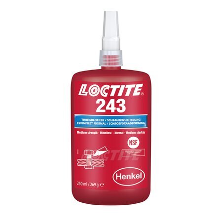 Loctite 243 (Локтайт 243) фиксатор резьбы, средняя прочность, разборный