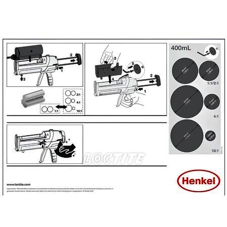 EQ HD 14 400ml 2K Manual Disp  - ручний пістолет для нанесення 2К клеїв 200/400/490 мл